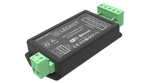 Lediot LDT-WIFI-RGBW-CV RGBW LED kontrol cihazı perspektif görünüm