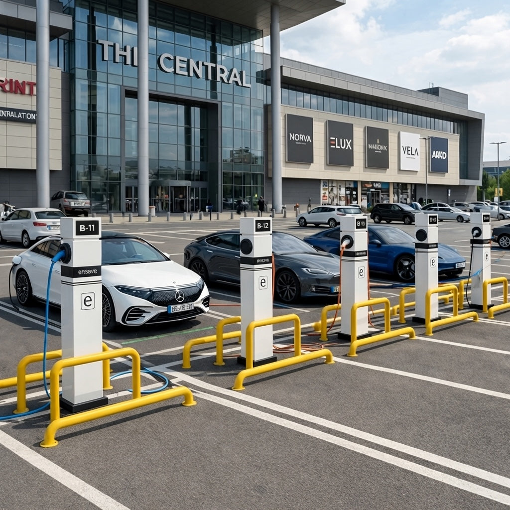 ENSAVE TOWER-DUO-S ticari elektrikli araç şarj istasyonu